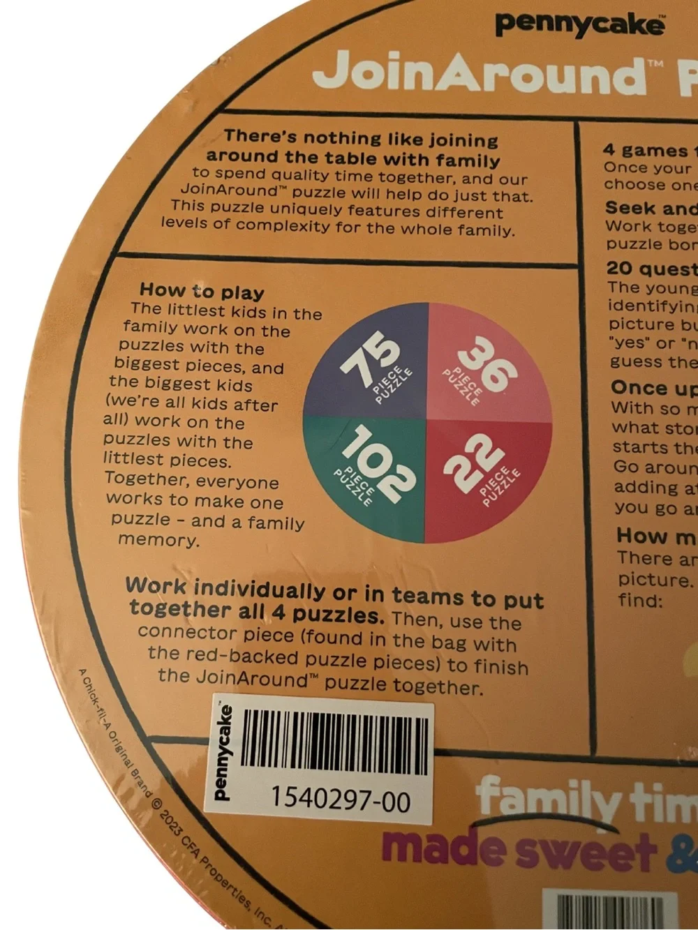 PENNYCAKE JOINAROUND PUZZLE Busy City 235pc Family Game New Sealed Box